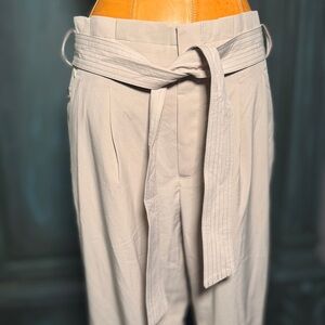 Athleta Trousers Beige Pants with Belt